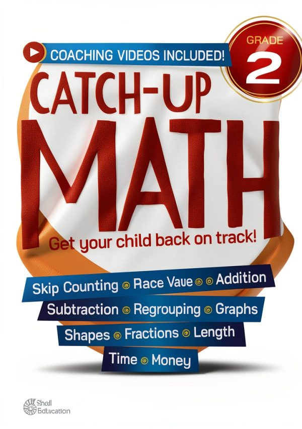 Catch-Up Math Grade 2+ Workbook by Shell Education Print Replica-0