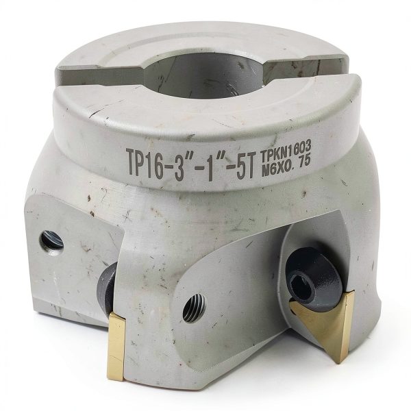 CME 3" 90° Indexable Face Mill w/ MT2 Arbor, TPG322 Inserts Included, 5 Flutes-5