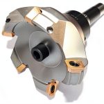 3.15" Face Shell Mill Cutter 45 Degree 5 Flutes R8 Face Milling Cutter W Inserts-0