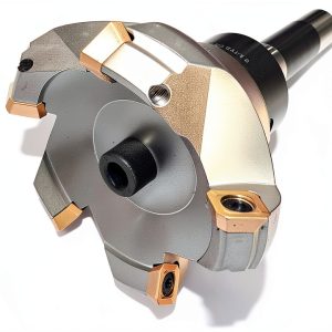 3.15" Face Shell Mill Cutter 45 Degree 5 Flutes R8 Face Milling Cutter W Inserts-0