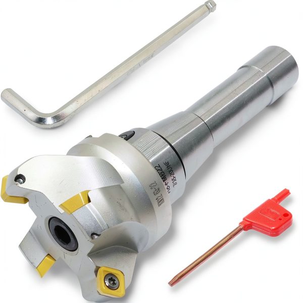 2.5 Inch Face Milling Cutter Holder LingGan KM12 63MM with R8 Shank-1