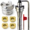 2.5 Inch Face Milling Cutter Holder LingGan KM12 63MM with R8 Shank-0