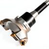 3.15" Face Shell Mill Cutter 45 Degree 5 Flutes R8 Face Milling Cutter W Inserts-1